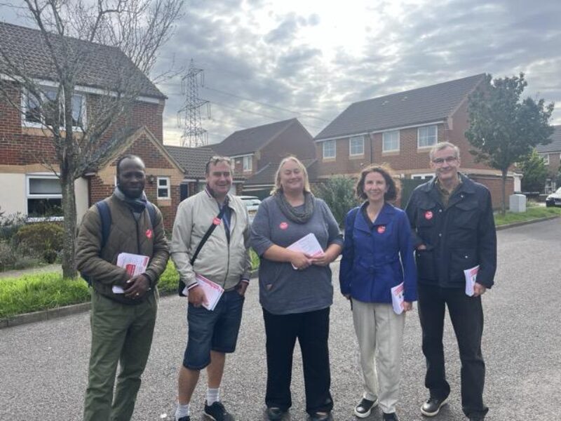 Anneliese Dodds and Labour councillors and campaigners in Greater Leys