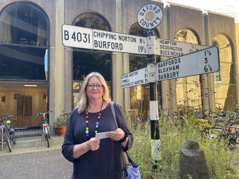 Siobhan Lancaster outside County Hall. Photo Credit: Esme Kenney, Oxford Mail