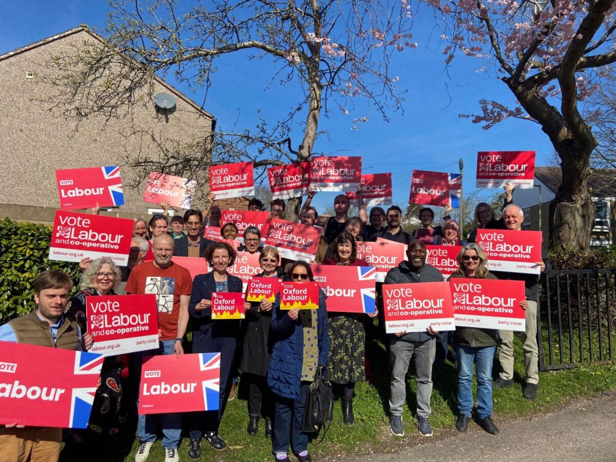 Labour campaigners, candidates, and councillors at the launch of Oxford Labour